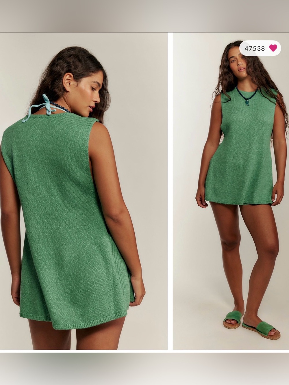 Miranda sweater set small moss green